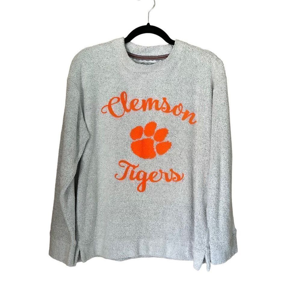 Pressbox Clemson Tigers Crew Neck Pullover Long Sleeve Sweatshirt Sweater Medium